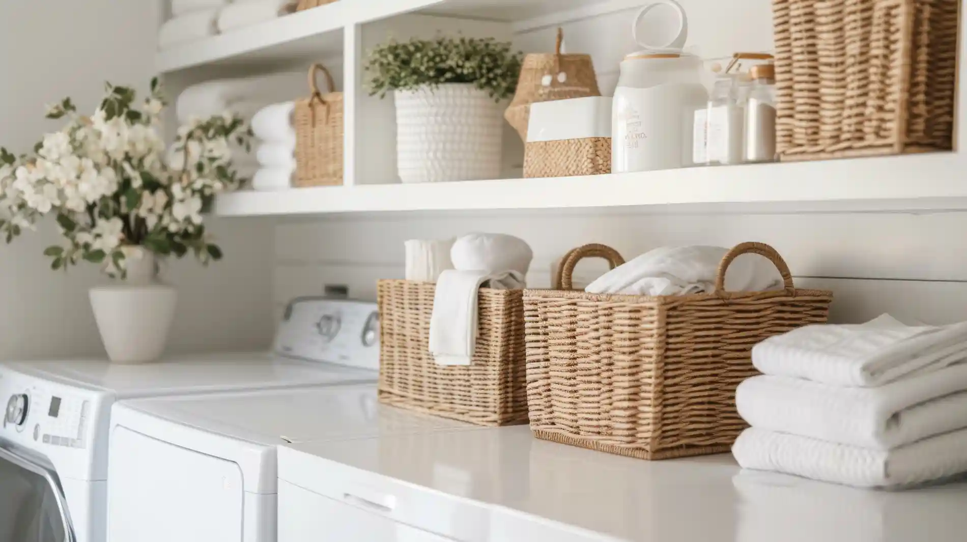 Organized laundry room